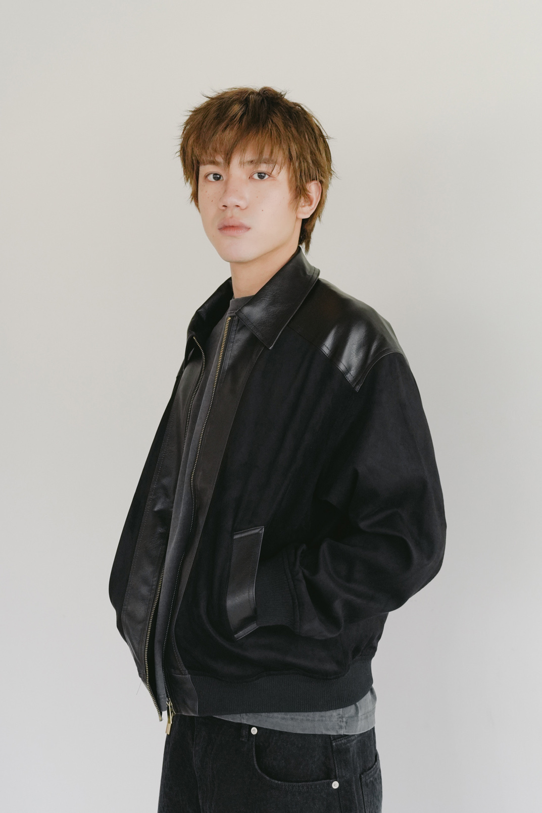 heritage mix blouson jacket #外套