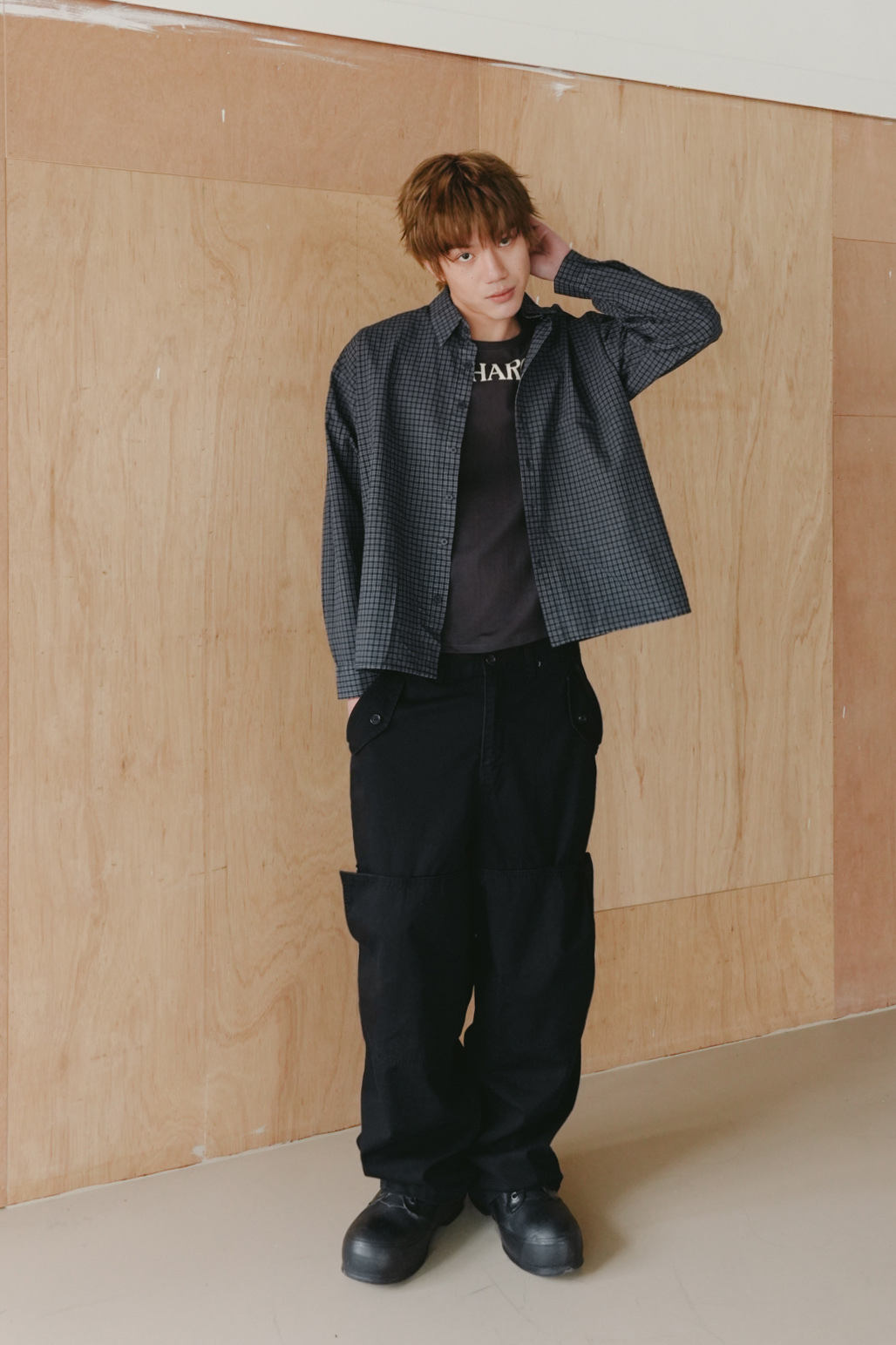 journal pigment micro-check #襯衫