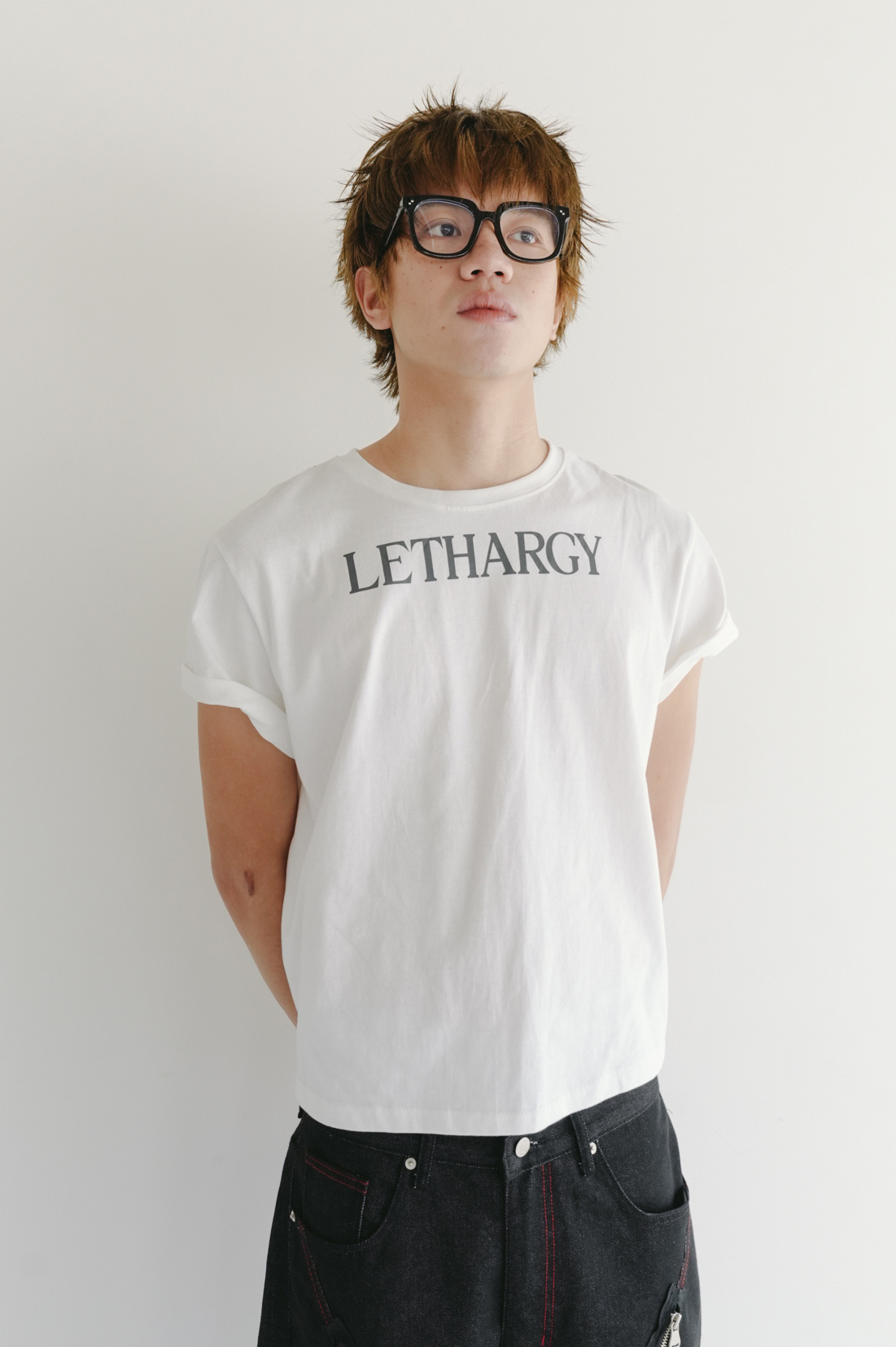 kai lettering crop tee #上衣