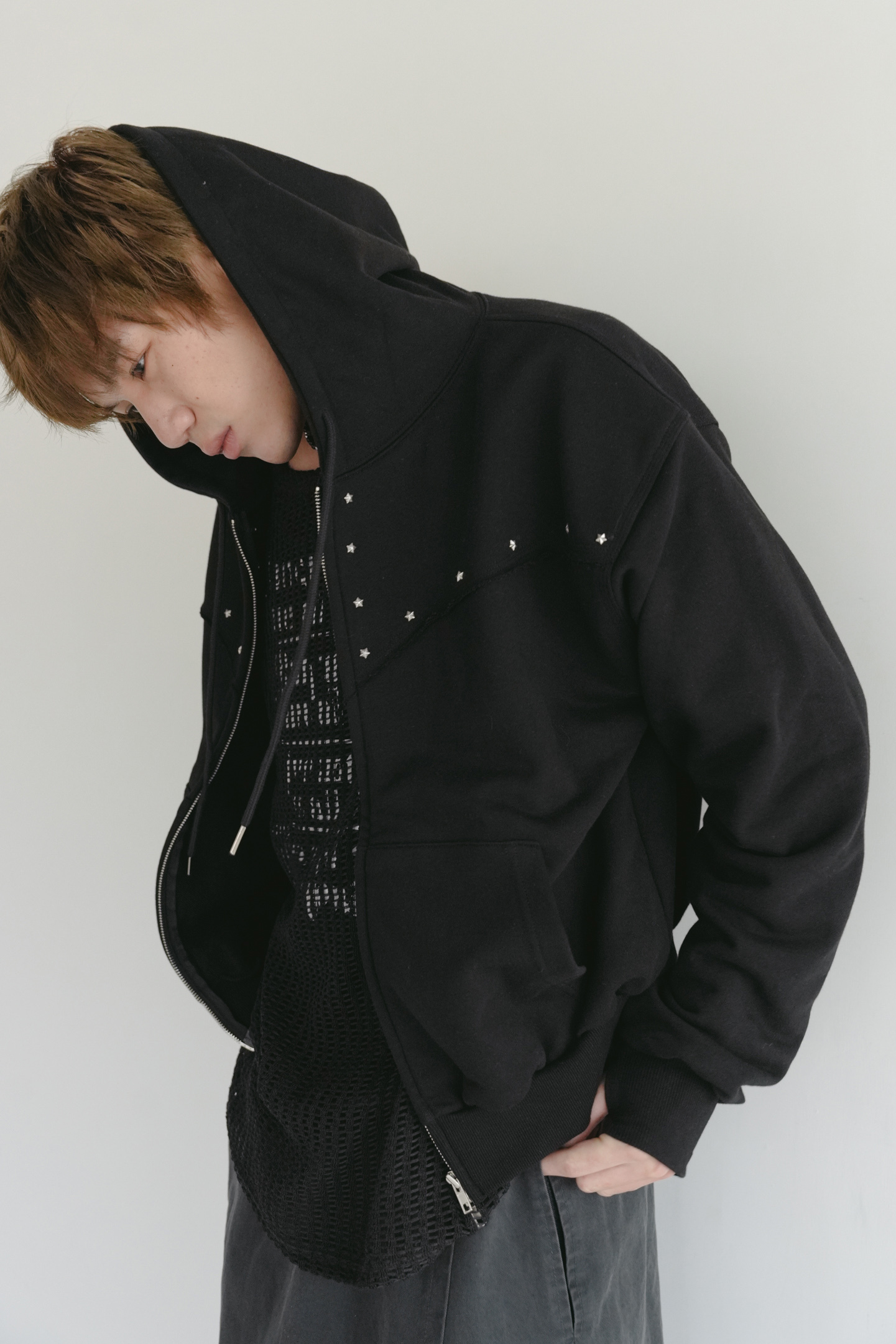 star western hood zip-up #外套