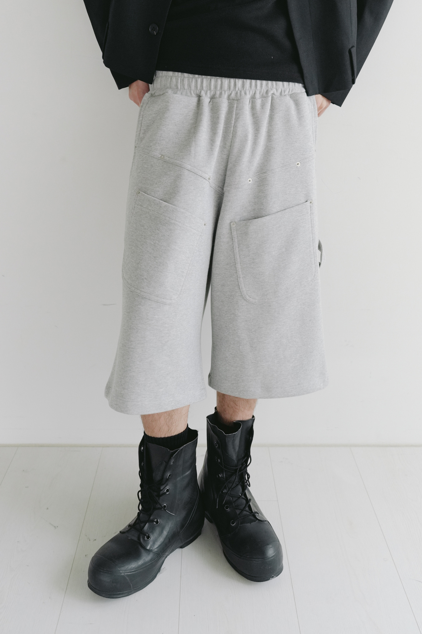 tens rivet double pocket bermuda #短褲