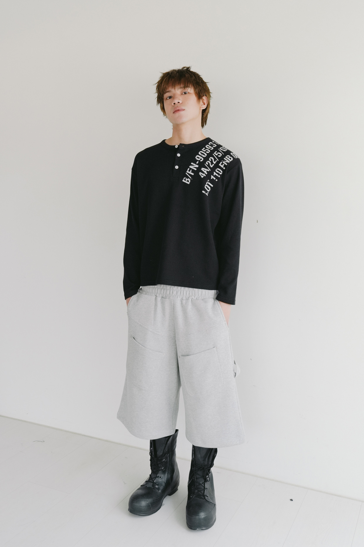 waffle long sleeve tee #上衣