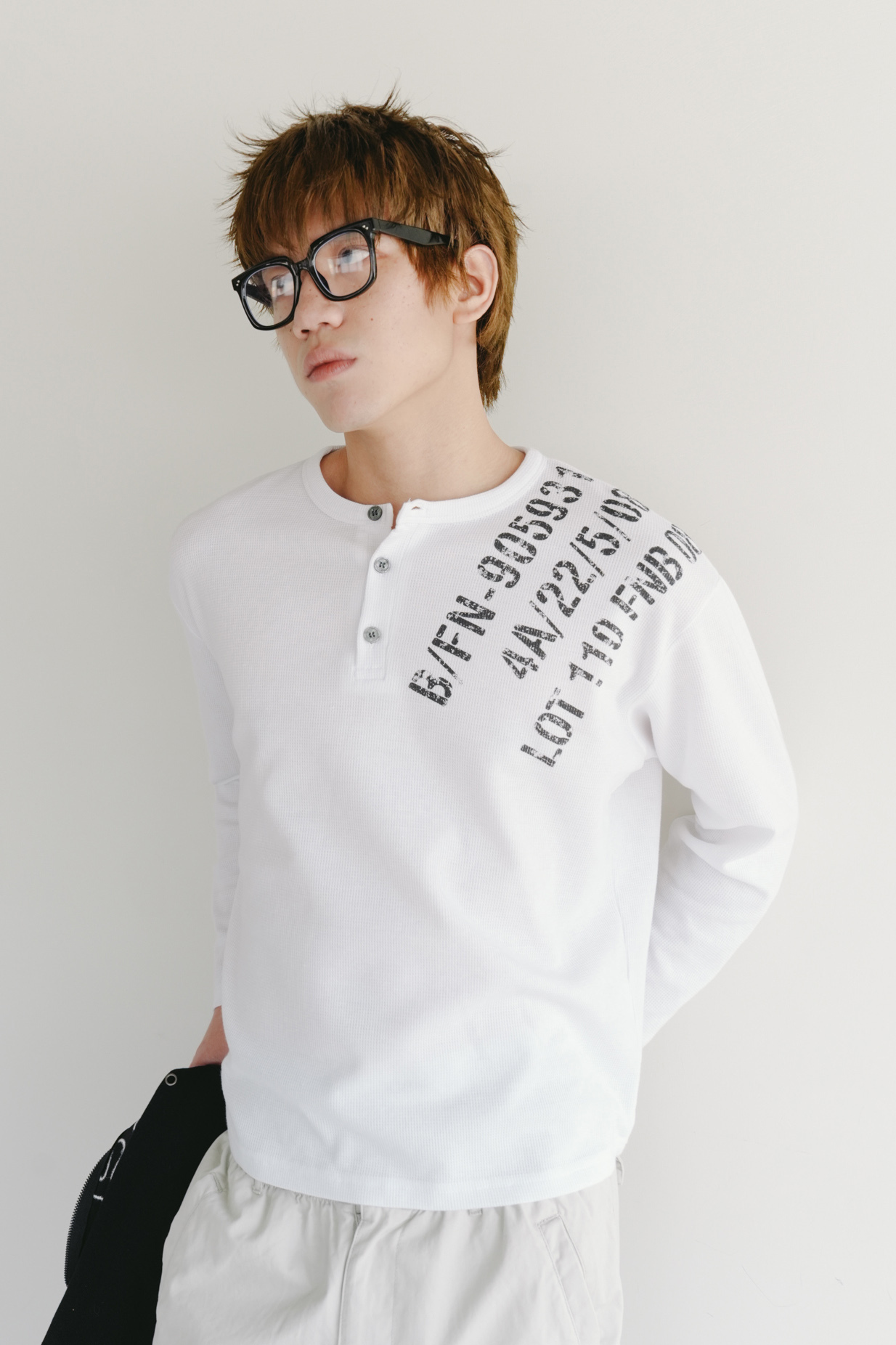 waffle long sleeve tee #上衣