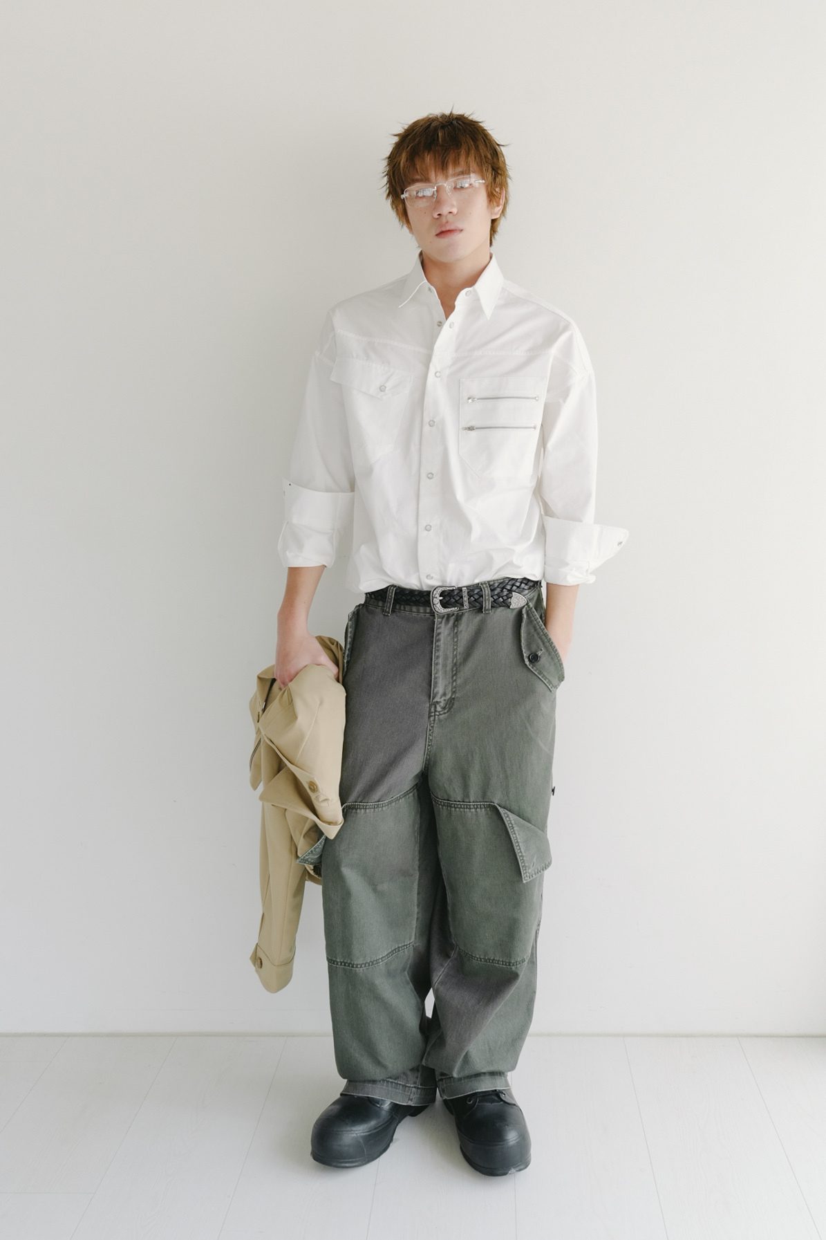 western zipper shirt #襯衫