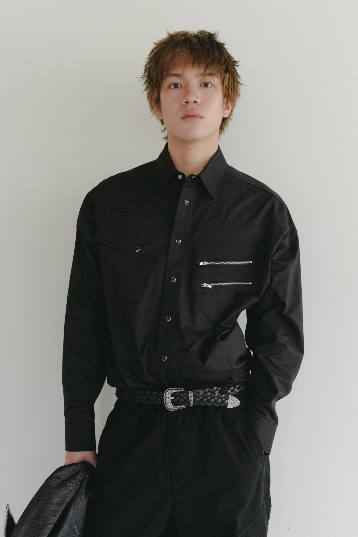 western zipper shirt #襯衫