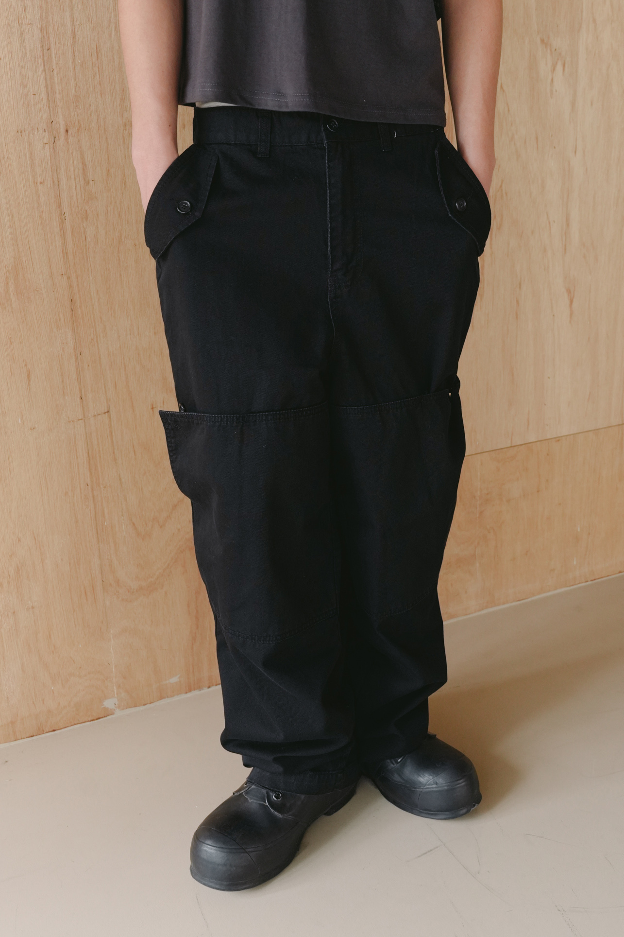 wide flap pants #長褲