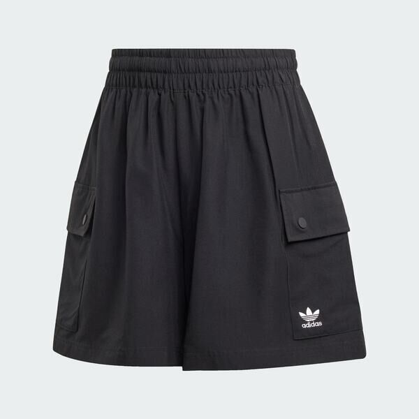 Adidas 愛迪達 Ess C Shorts JD1514 女 短褲 運動短褲 休閒短褲 黑 亞版 工裝風