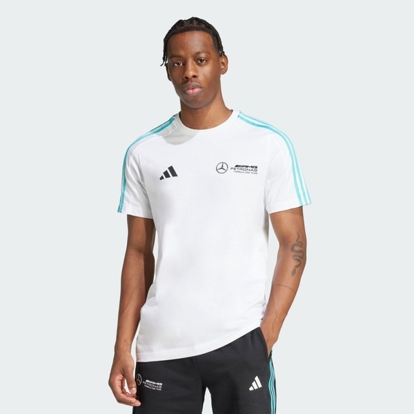 Adidas 愛迪達 Mer Dna Tee M JV5457 男 T恤 運動上衣 休閒短袖 白 純棉 F1賽車