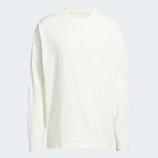 Adidas 愛迪達 Adidas Ls Tee KB7555 男女 長袖上衣 休閒長袖 白 純棉