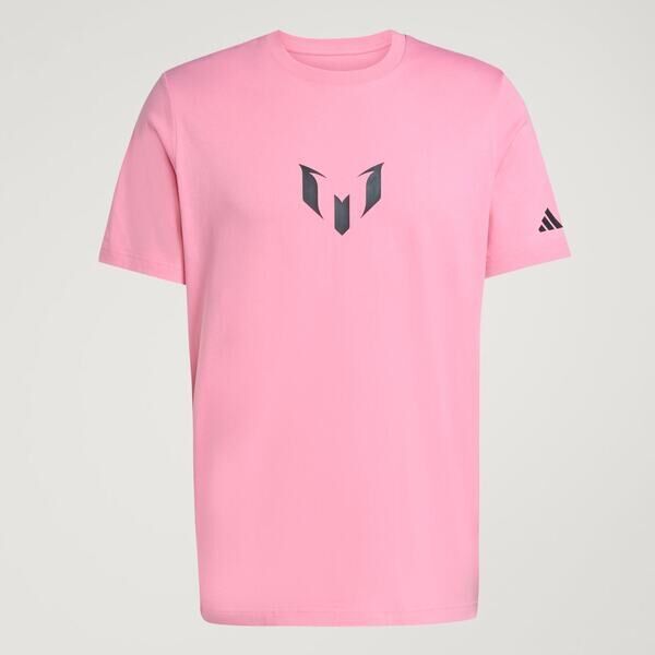 Adidas 愛迪達 Messi N&n G T JM8954 男 T恤 運動上衣 休閒短袖 粉紅 純棉