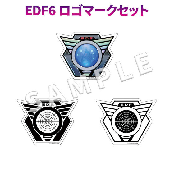 248872 Pbandai 預訂 2026/5月 地球防衛軍ステッカー EDF6 ロゴマークセット 貼紙set