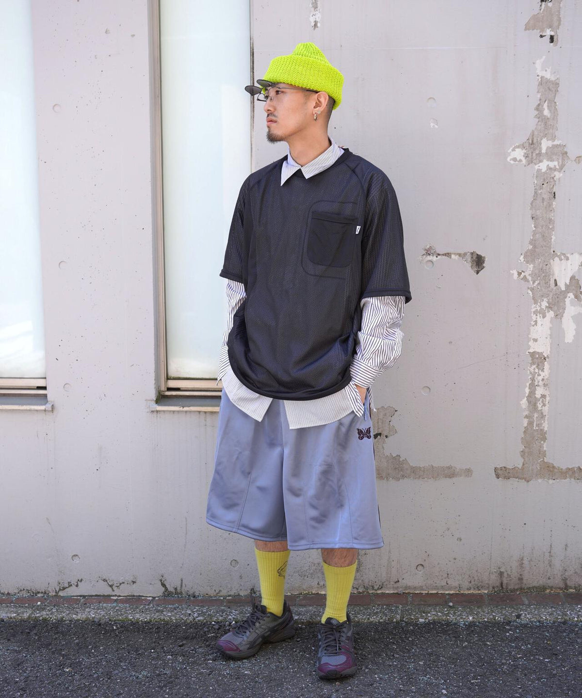 Needles/Needles Exclusive HD Track Shorts - Poly Smooth