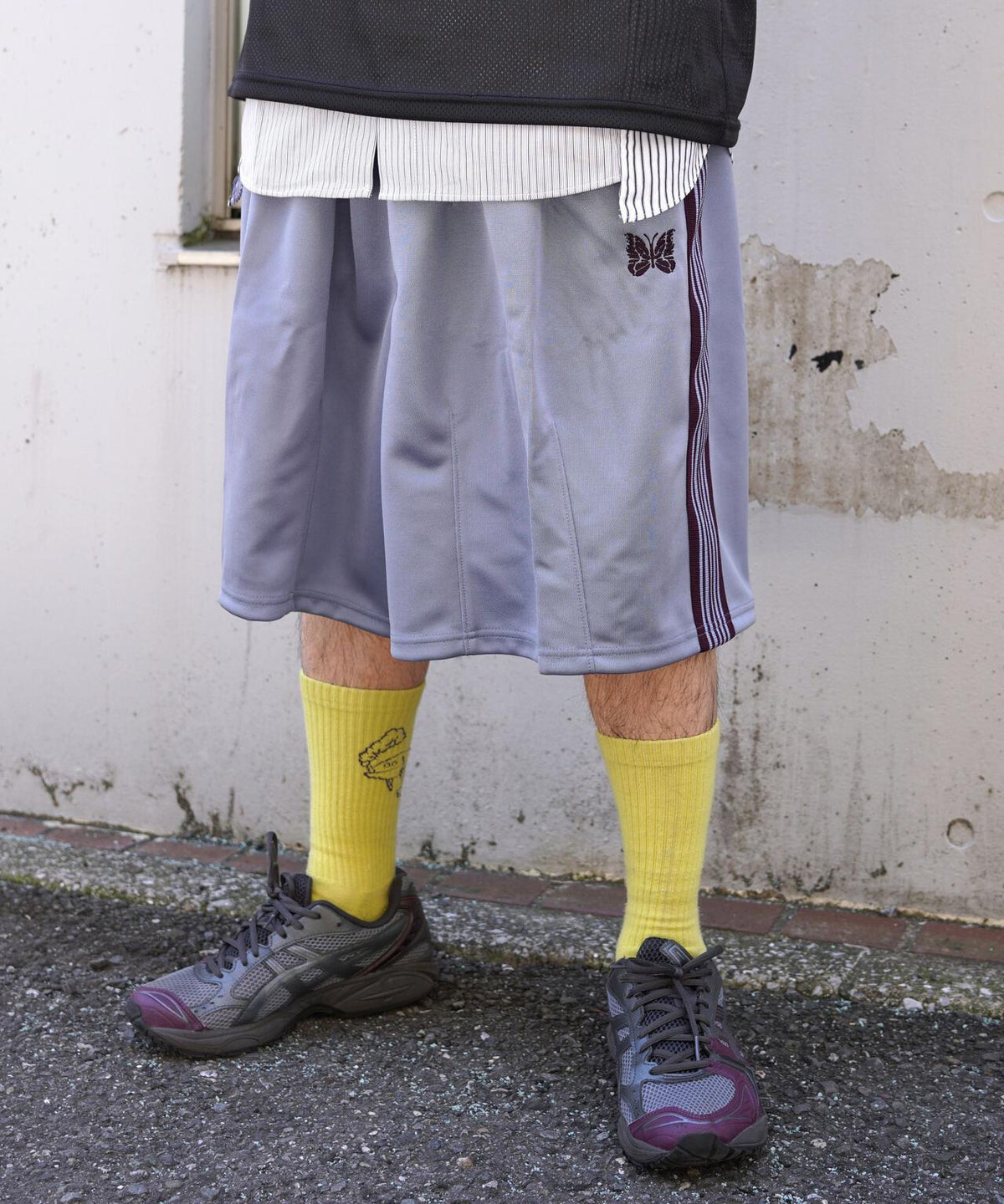 Needles/Needles Exclusive HD Track Shorts - Poly Smooth