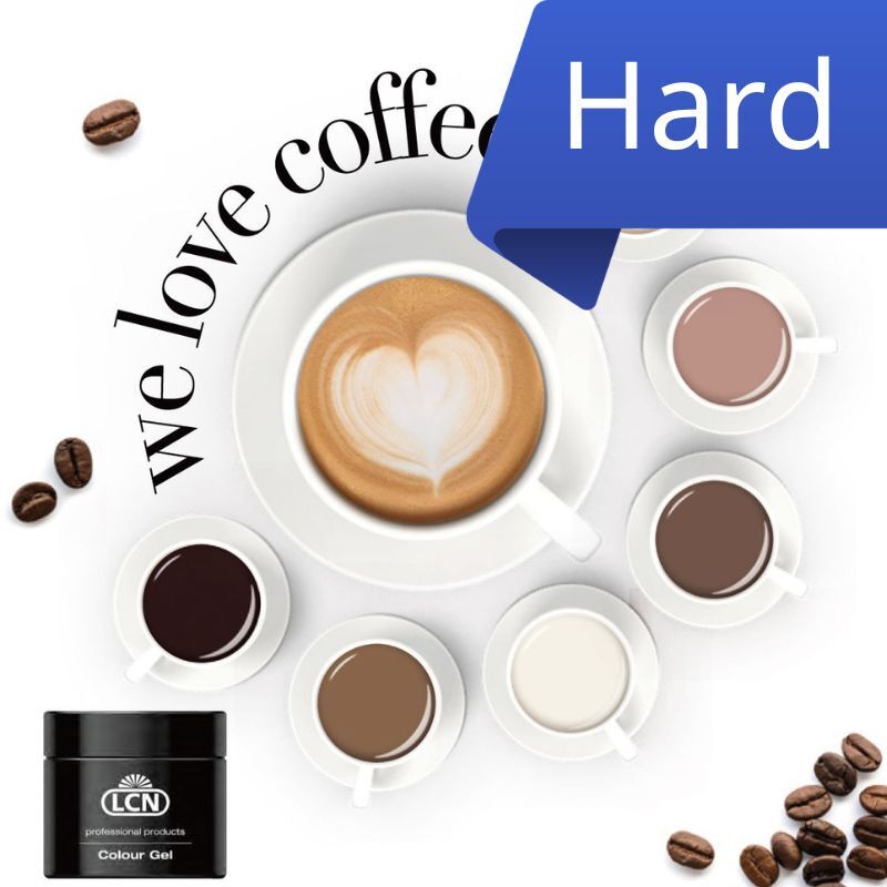 (奶茶啡系) LCN hard gel set  硬膠