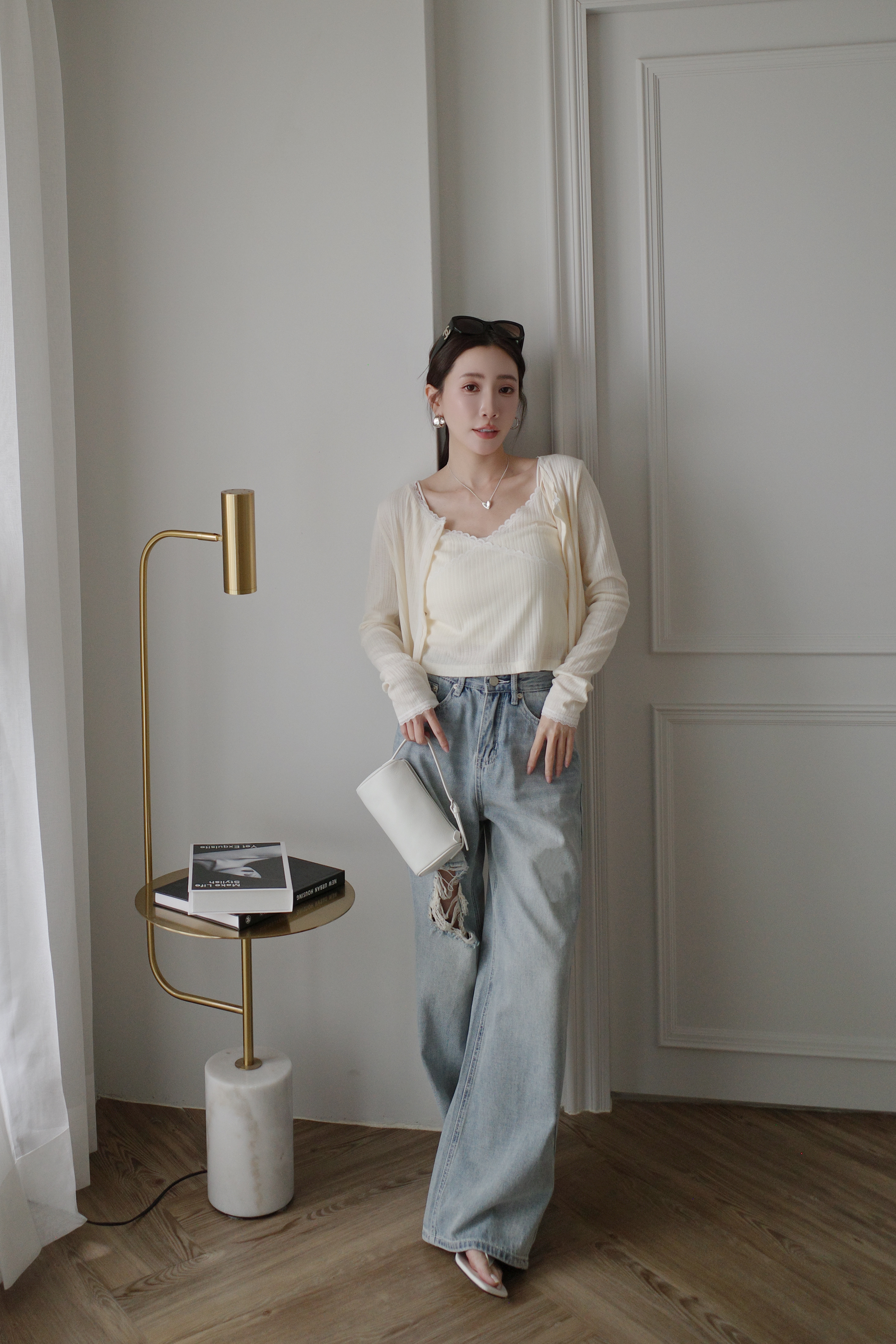 (預購)#AN70 可可愛愛蕾絲背心小外套(粉/黃/白)