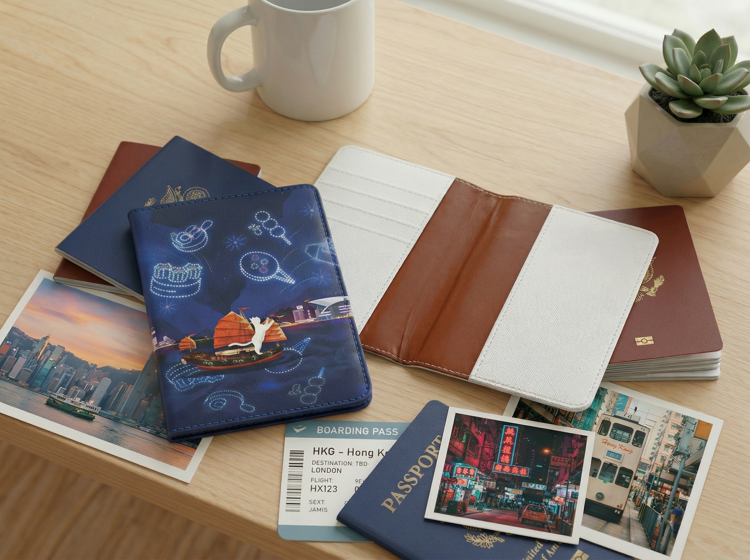 【貓遊街角 - 維港影匯 】護照套丨香港特色丨amazing studio
