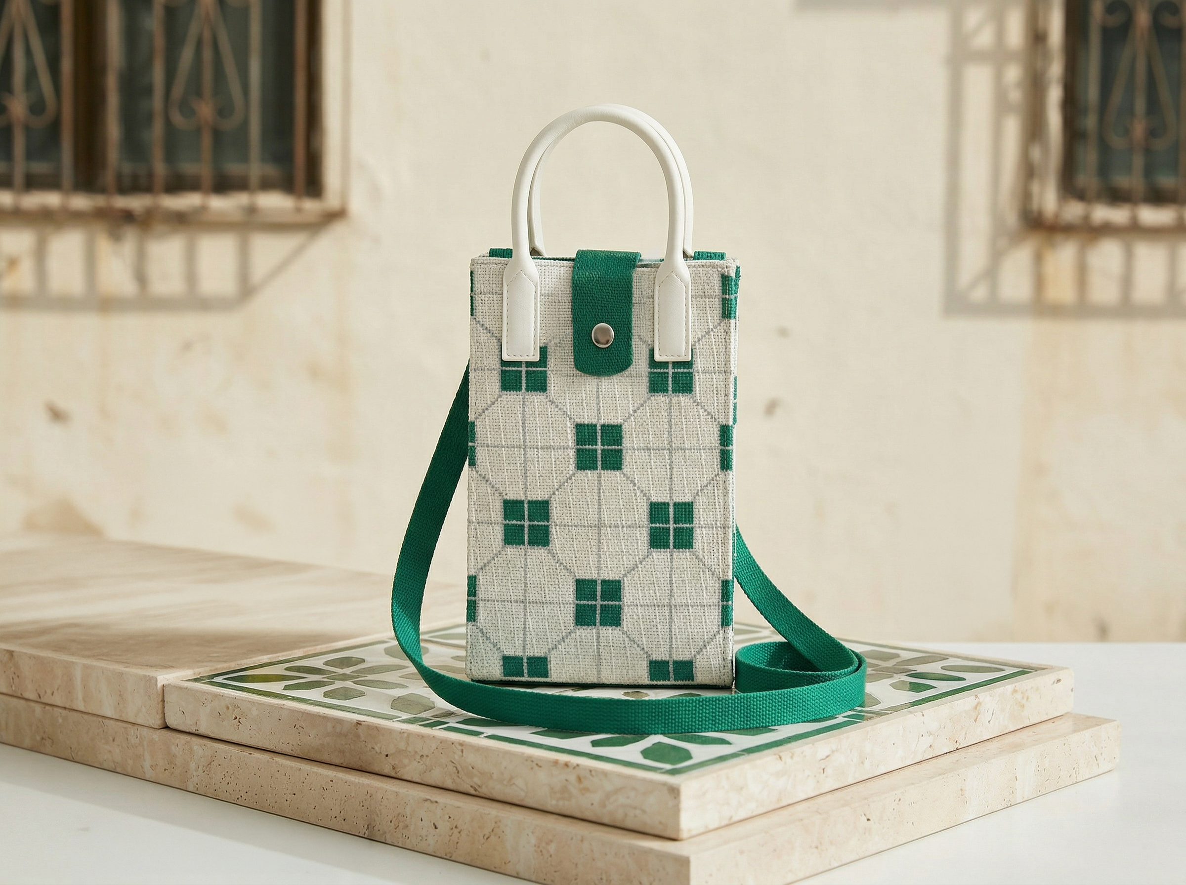 【經典磚紋】利是袋 針織袋 斜孭袋 斜背包 手機袋丨Amazing Studio