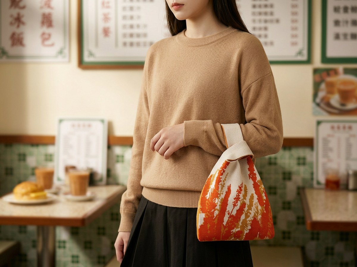 【經典紙杯】針織袋 手挽袋 手提袋丨Amazing Studio