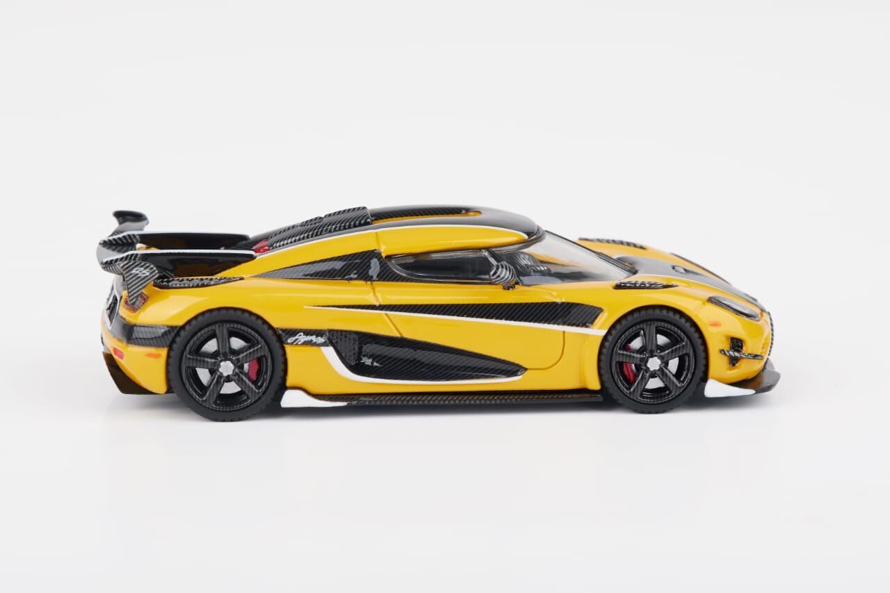 PO-$150 * SMALLCARART * 1:64 KOENIGSEGG AGERA RS YELLOW