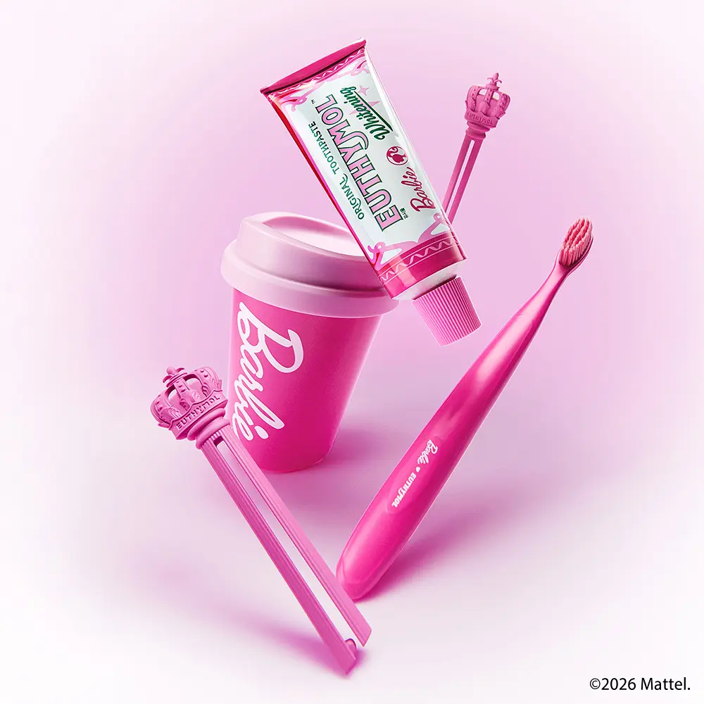 EUTHYMOL x BARBIE 專業美白牙刷 3支裝 (+限定粉紅杯)