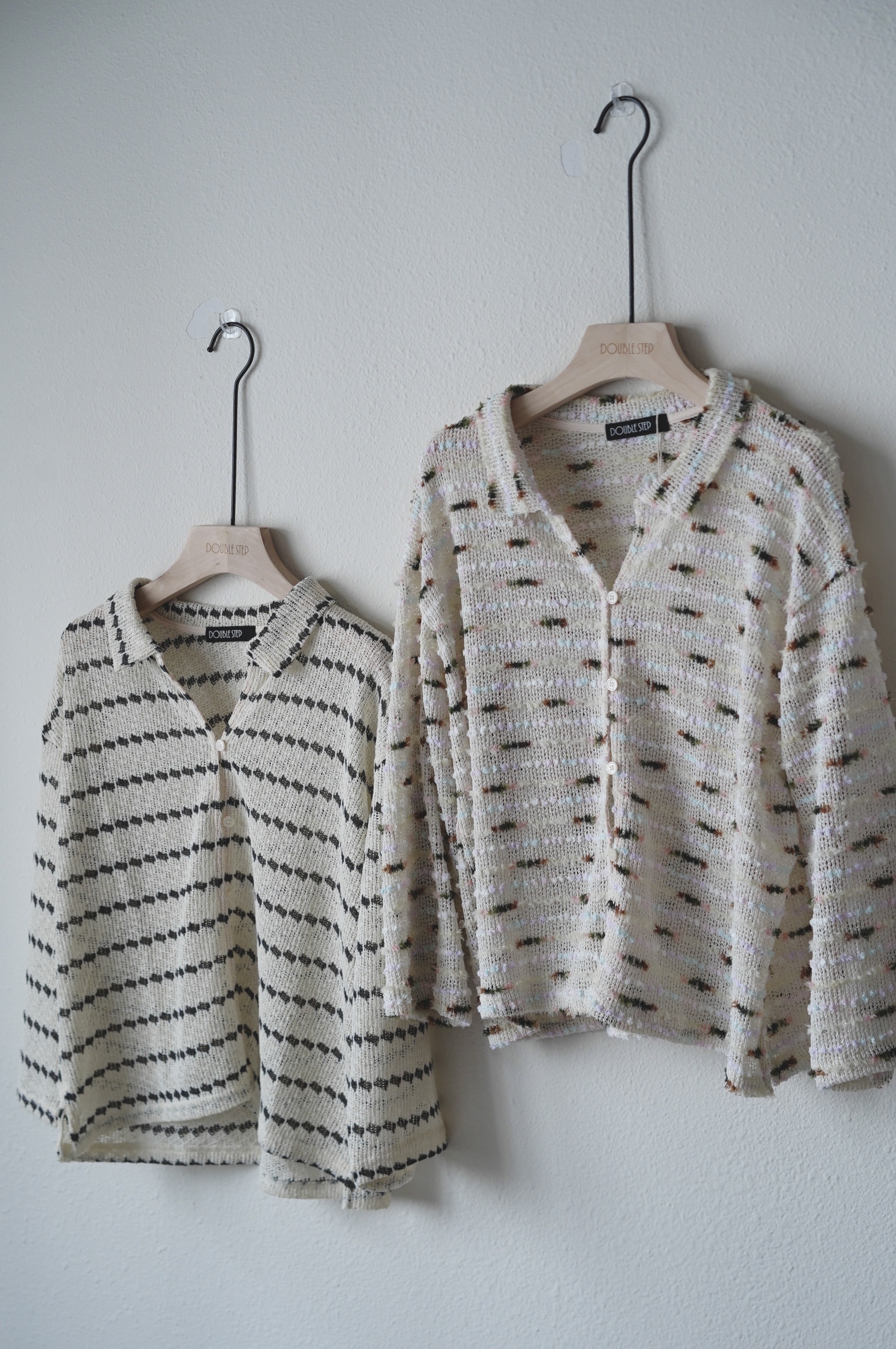 特殊纖維布 ～ 反領鈕扣外套 - JK62975