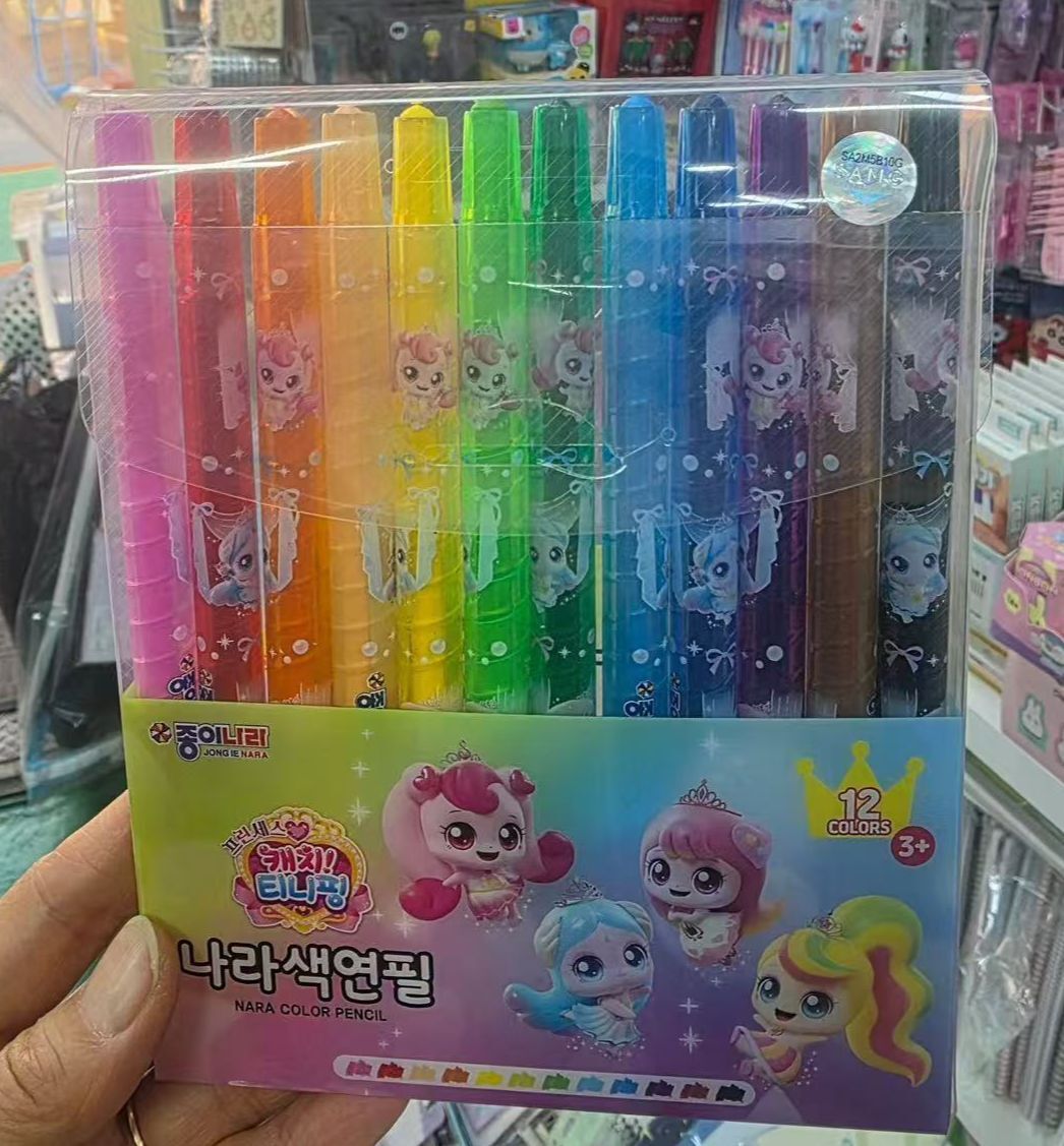 Teenieping 12色旋轉蠟筆