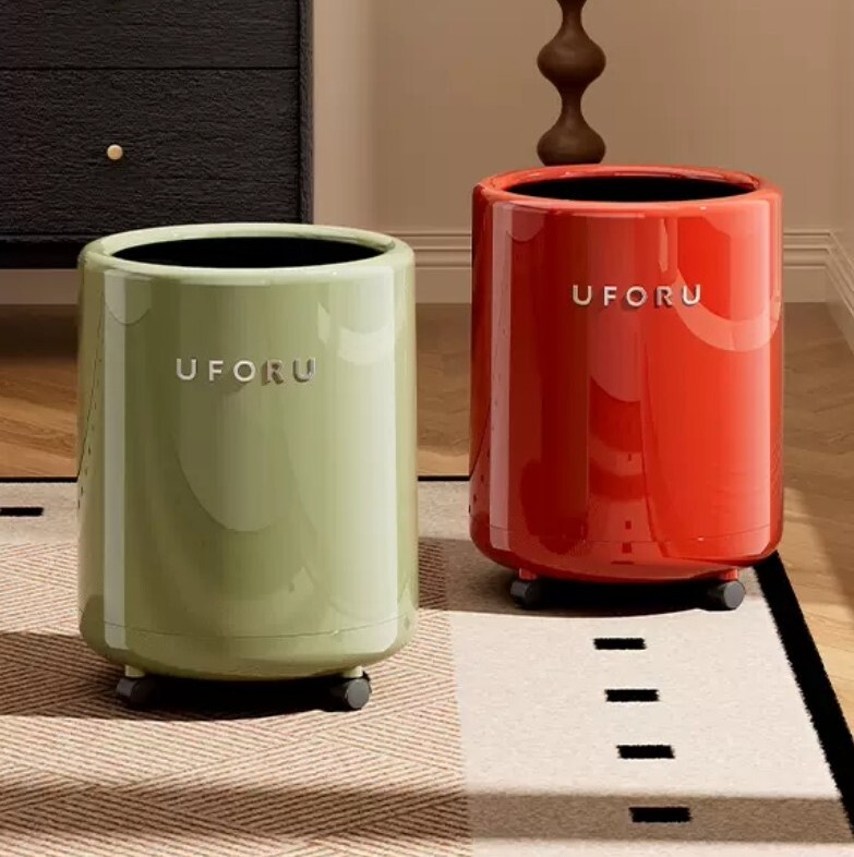 輕奢風移動式垃圾桶