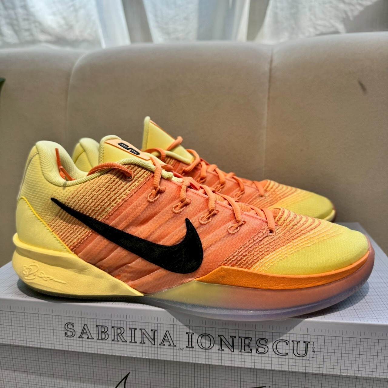 現貨在店【二手商品 US11/29CM 】NIKE SABRINA 3 橘色 明星賽 實戰鞋 籃球鞋【IB2275-700】MIKE