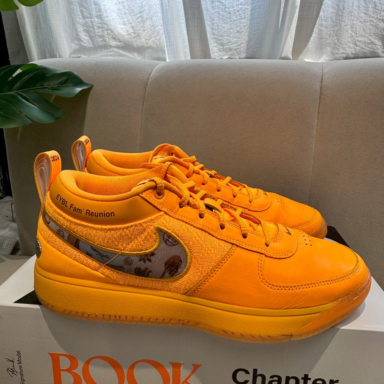 現貨在店【二手商品 US11/29CM 】NIKE BOOK 1 EYBL 橘色 籃球鞋 實戰鞋【HM4307-800】MIKE