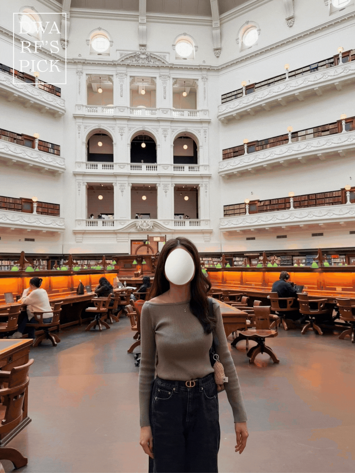 《KR》微斜肩暗紋長袖上衣