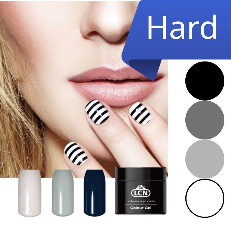 (黑白灰系) LCN hard gel set  硬膠