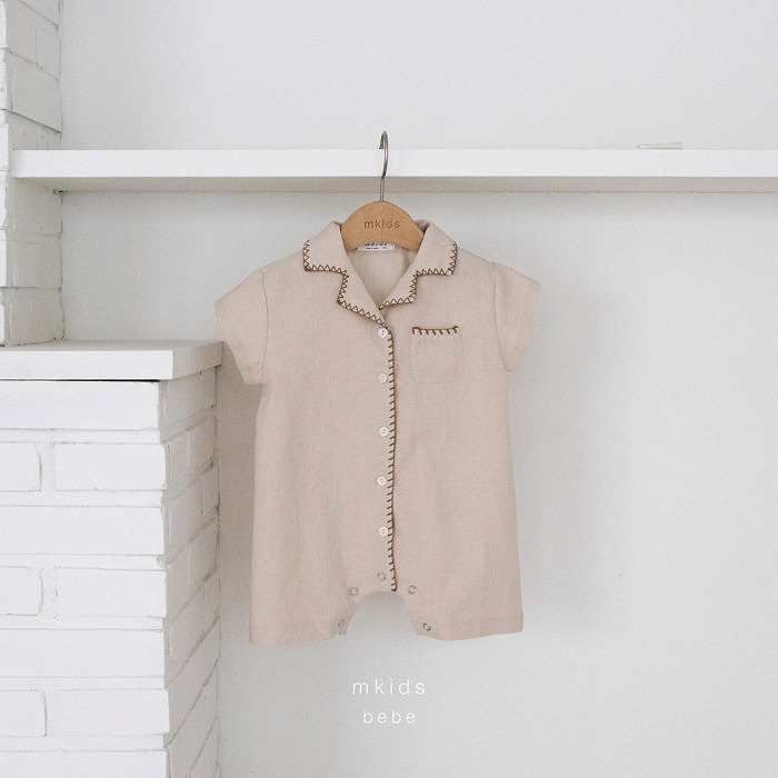 正韓夏mkids 兩色森系工裝感連身衣