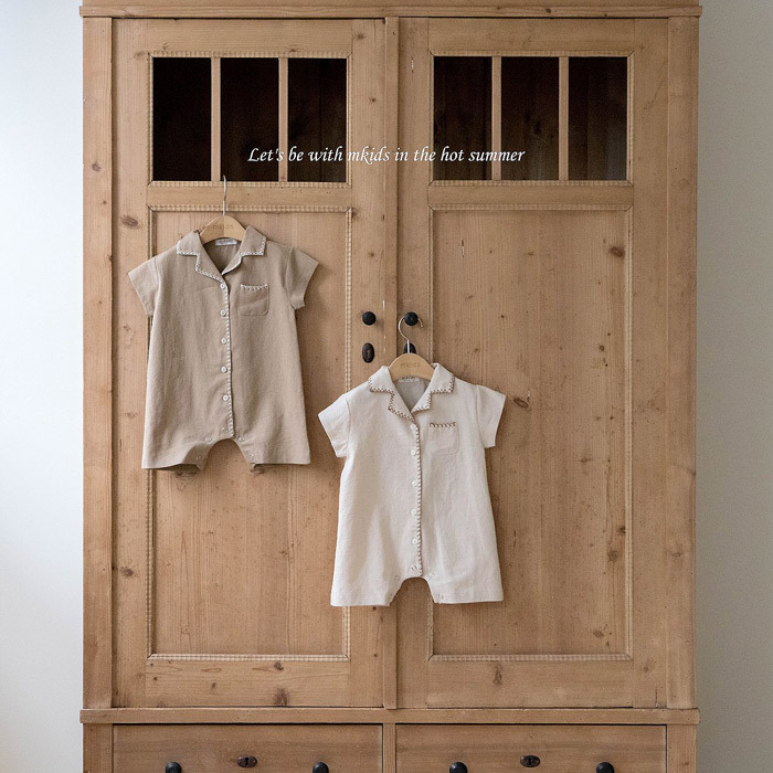 正韓夏mkids 兩色森系工裝感連身衣