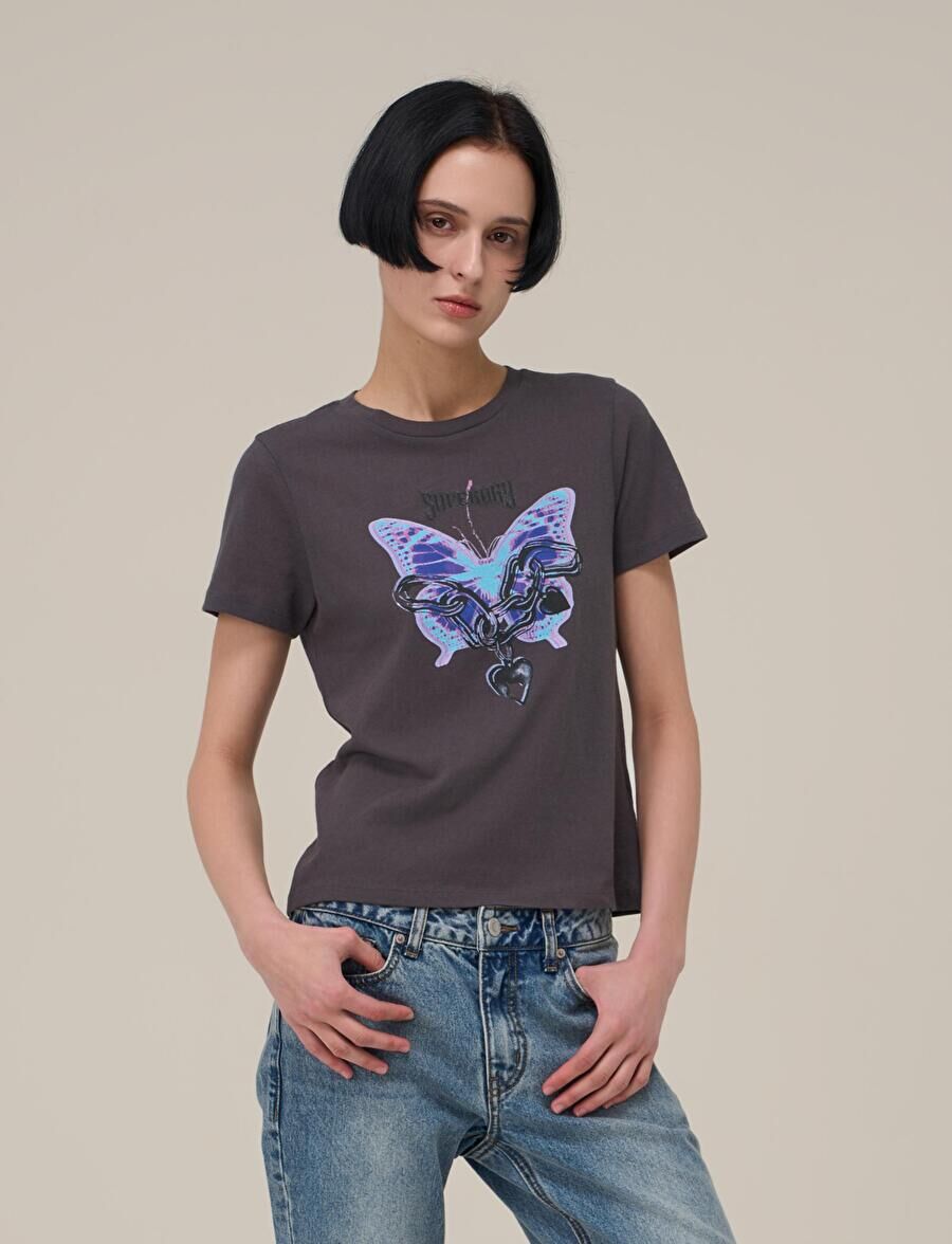 【直播】Superdry LX041024 BUTTERFLY 女裝短袖上衣(SDFISCP22)