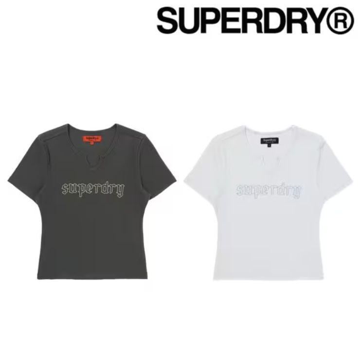 【直播】Superdry LX041025 HOLE NECK RIB 女裝短袖上衣(SDFISCP23)