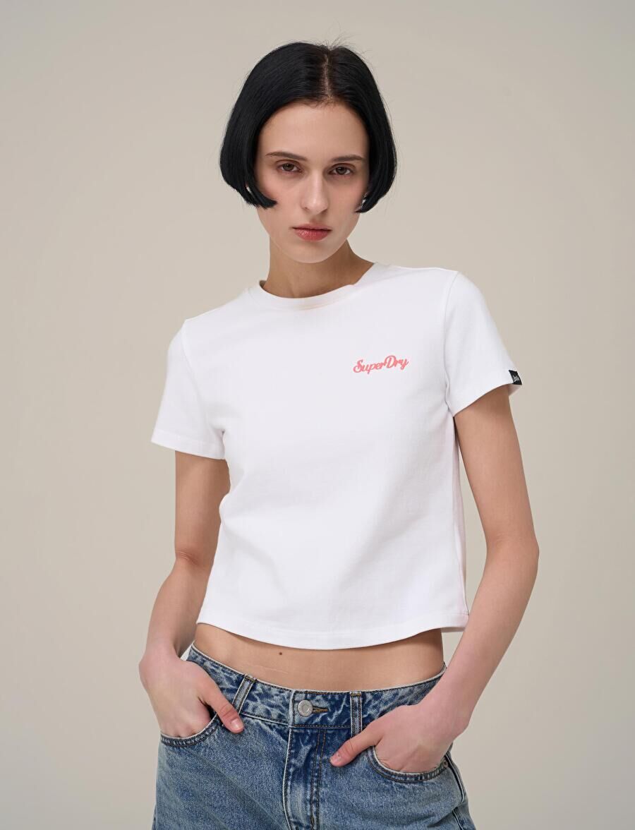 【直播】Superdry LX041028 BEACH CAR CROP 女裝短袖上衣(SDFISCP30)