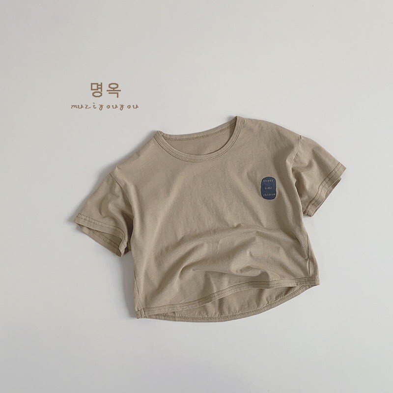 現貨｜ 米杏 130 HARRY TIME 小圓標大地素色百搭TEEꕀꕀꕀ