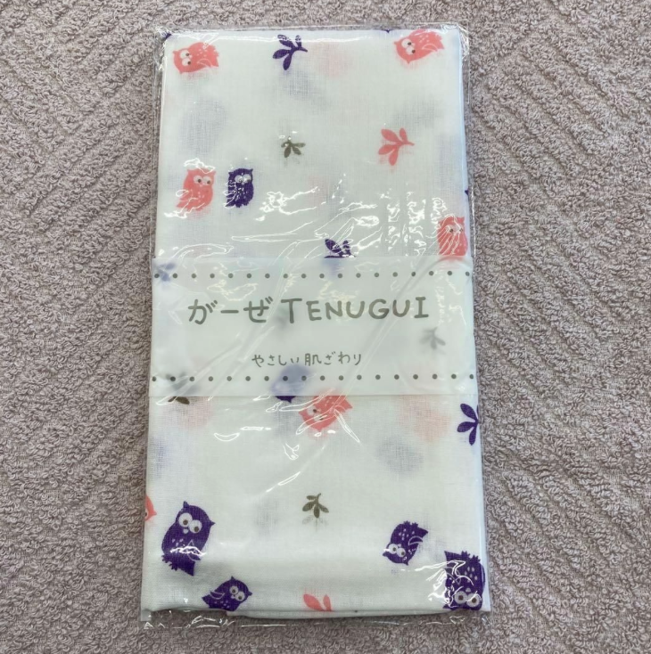 日本製 Tenugui 純棉二重紗巾 長面巾 約35x90cm