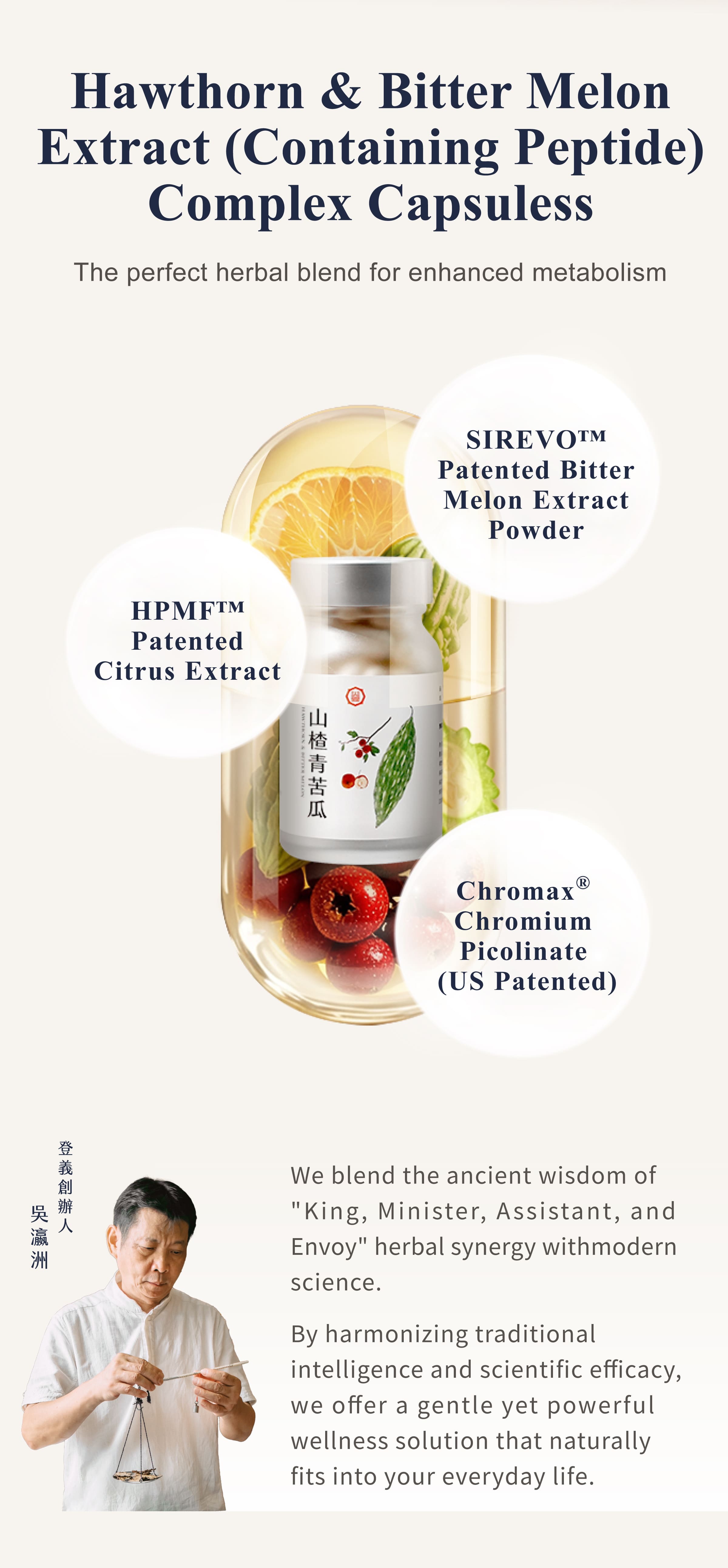 Dengyi Hawthorn & Bitter Melon Extract (Containing Peptide) Complex Capsuless Features
