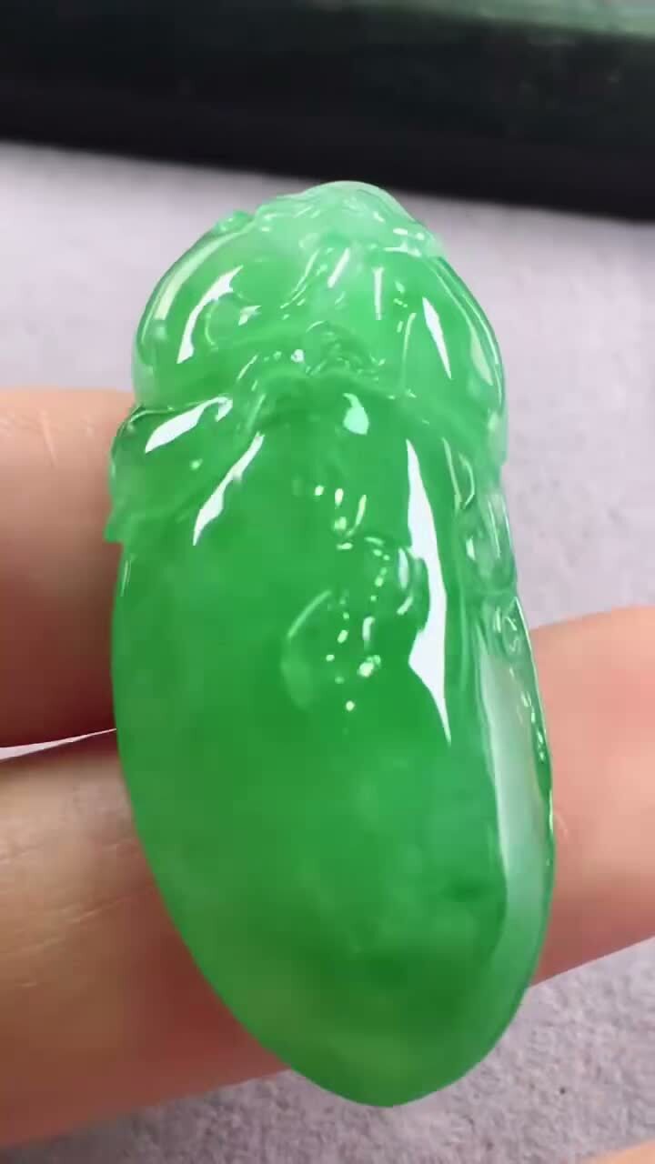 翡翠福瓜,天然翡翠A玉, 緬甸玉, Jade, Jadeite