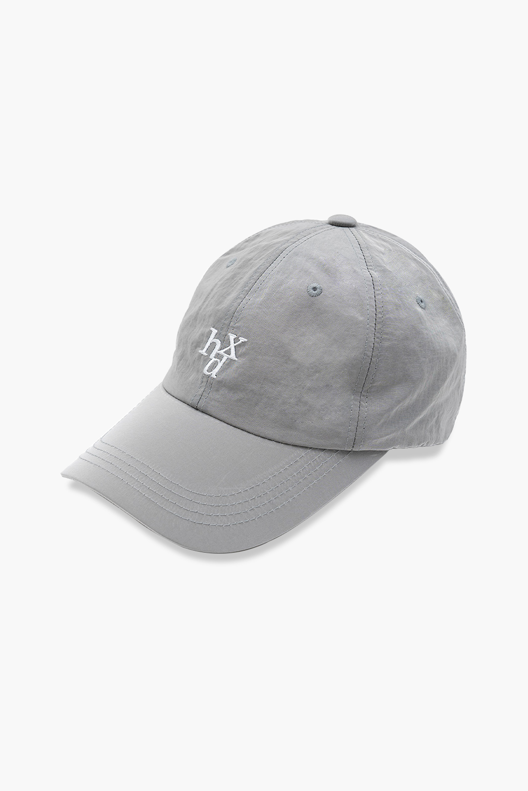 【入LIVECODE一件減至$198😱🔥！】【韓妹大熱運動日常品牌HDEX🔥】Metallic Nylon Signature Small Logo Ball Cap (Light Black/Gray)