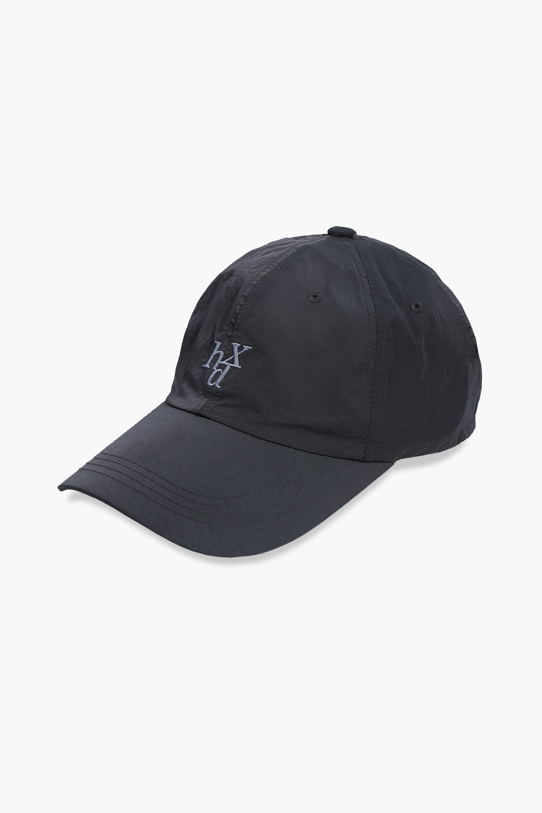 【入LIVECODE一件減至$198😱🔥！】【韓妹大熱運動日常品牌HDEX🔥】Metallic Nylon Signature Small Logo Ball Cap (Light Black/Gray)