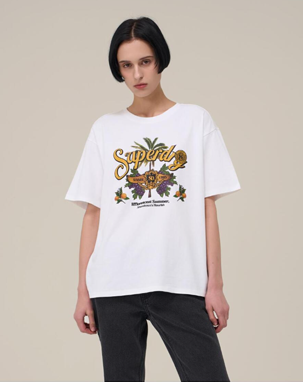 【直播】Superdry LX041030 PALM TREE 短袖上衣(SDFISCP44)