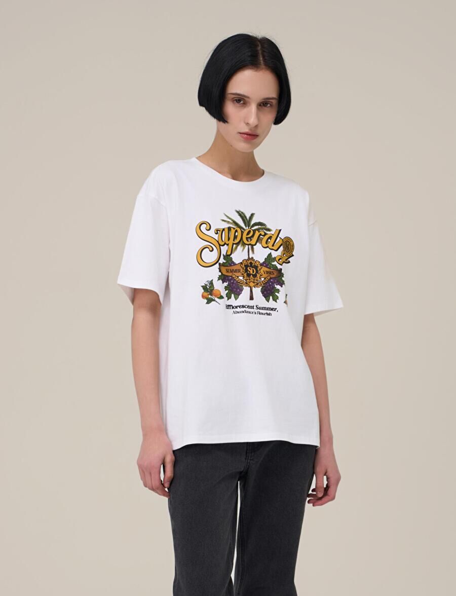 【直播】Superdry LX041030 PALM TREE 短袖上衣(SDFISCP44)