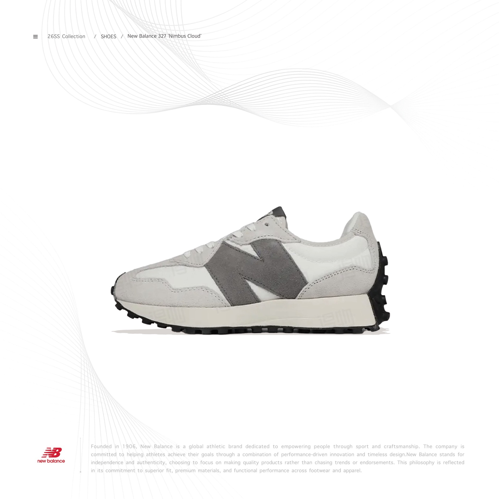 New Balance 327 Nimbus Cloud " MS327WE "