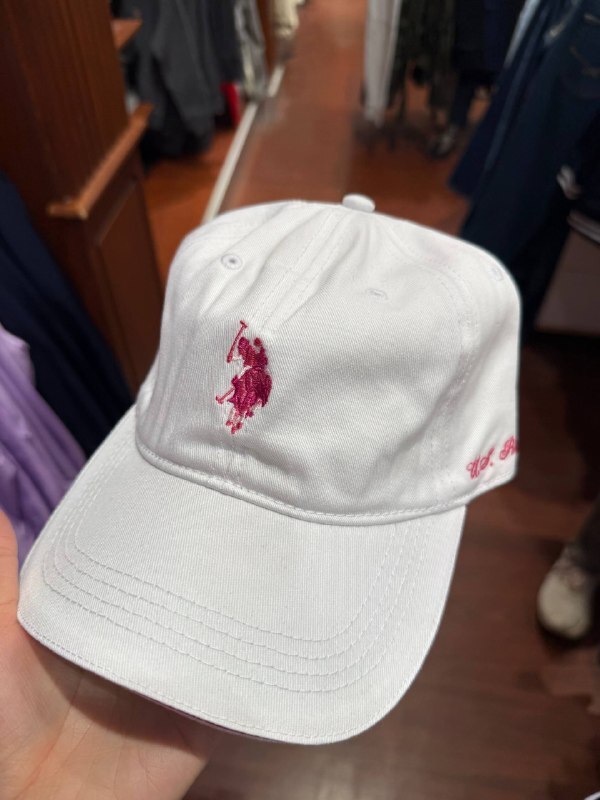 [U] POLO ASSN WHITE 27A254AA WOMEN'S TWILL MULTI TONAL CENTER LOGO HAT, 786660890976 (UPN22)