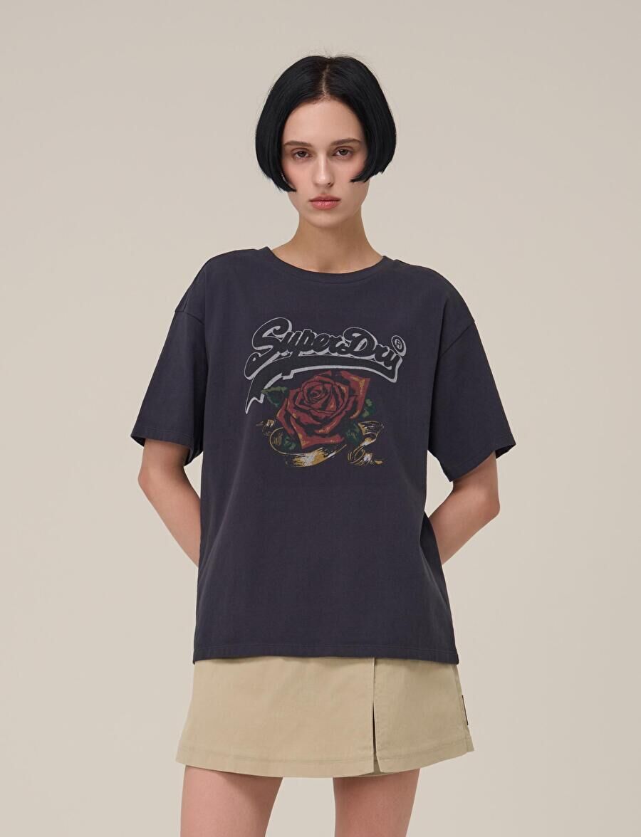 【直播】Superdry LX041033 VINTAGE ROSE 女裝短袖上衣(SDFISCP90)