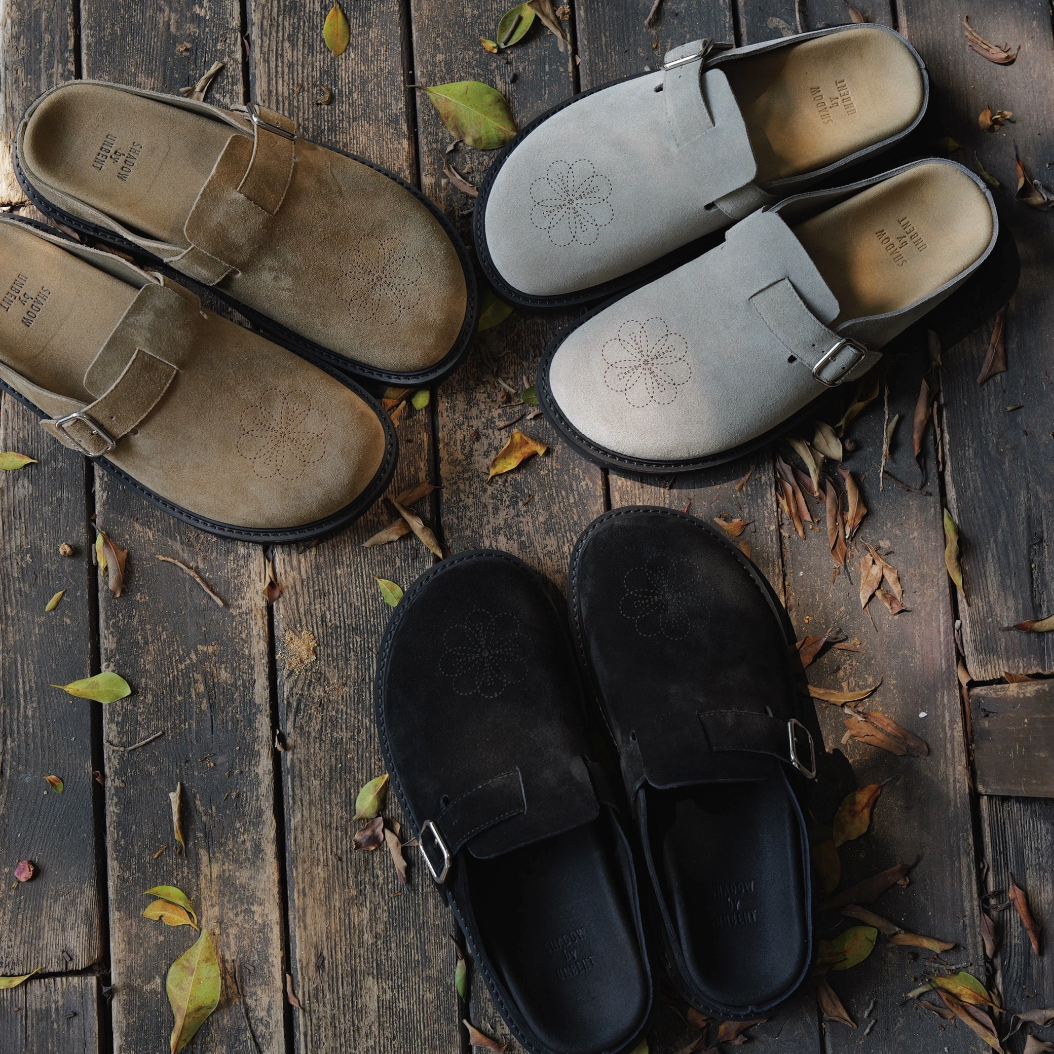 ( Unbent ) Shadow - Thick Soled Suede Slippers " SSS-Shadow "
