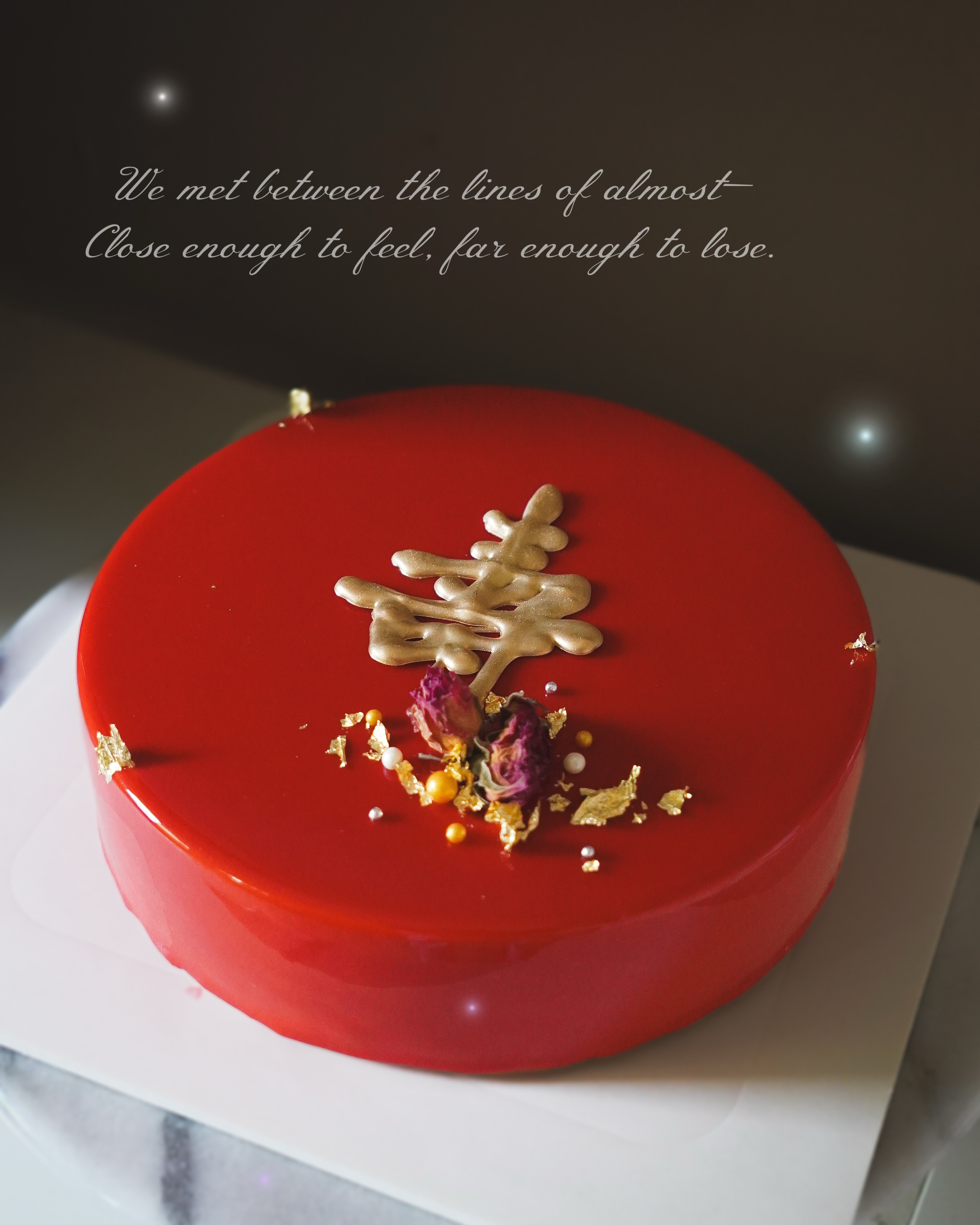 大紅壽誕(不額外寫字)