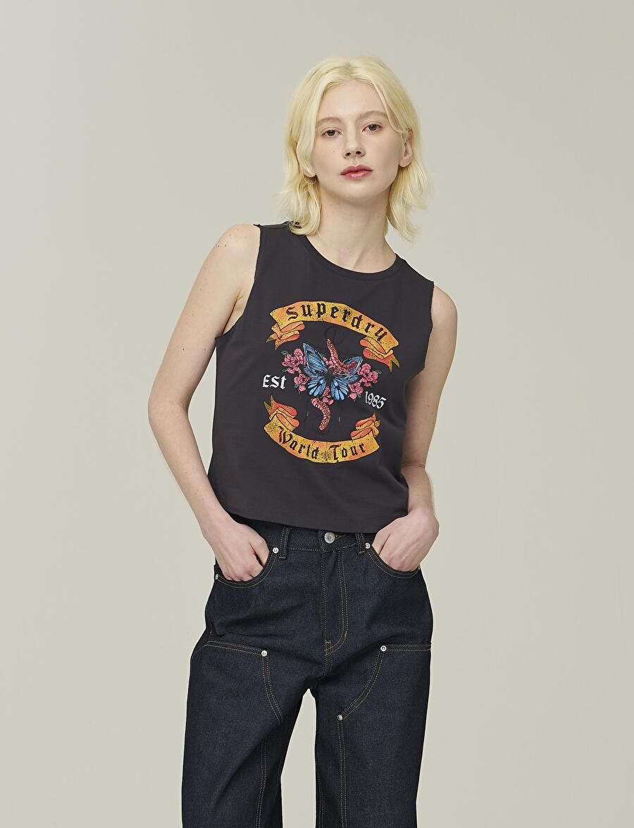 【直播】Superdry LX041037 TATTOO 女裝背心（SDFIVCP61）